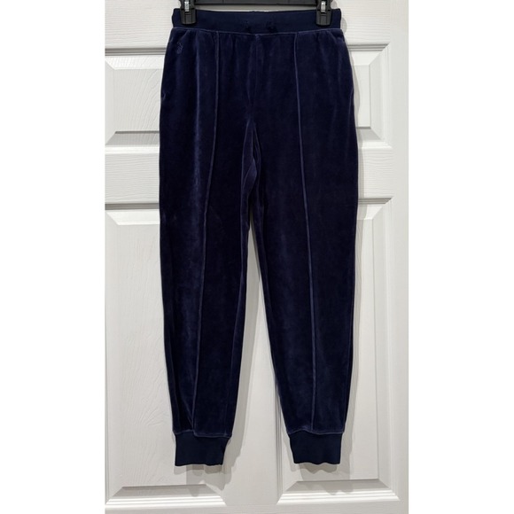 Polo Ralph Lauren Other - Polo Ralph Lauren Sweatpants Girls Sz  LG 12/14 Blue Suede Elastic Waist Joggers